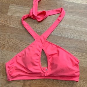 VS PINK wrap bikini top
